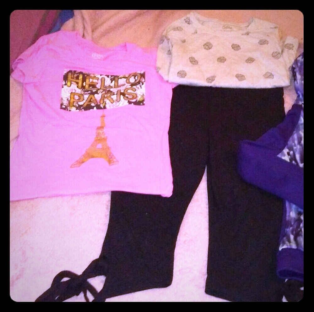 Girls, Hoodie, T-shirt, capri